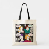 Mah Jongg Gezegden passeren Blind Canvas tas (Achterkant)