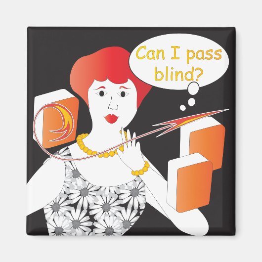 Mah Jongg Gezegden passeren Blind Magneet (Voorkant)