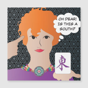 Mah Jongg Gezegden Winds Magnet Kaart