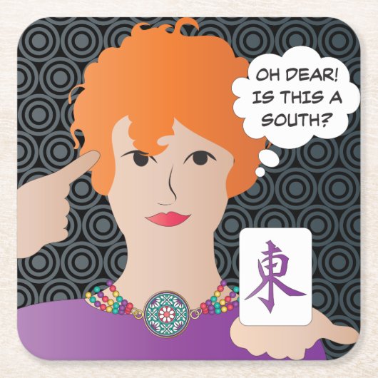 Mah Jongg Gezegden Winds Onderzetter (Voorkant)