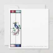 Mah Jongg Glas in lood Flat Kaart (Achterkant)