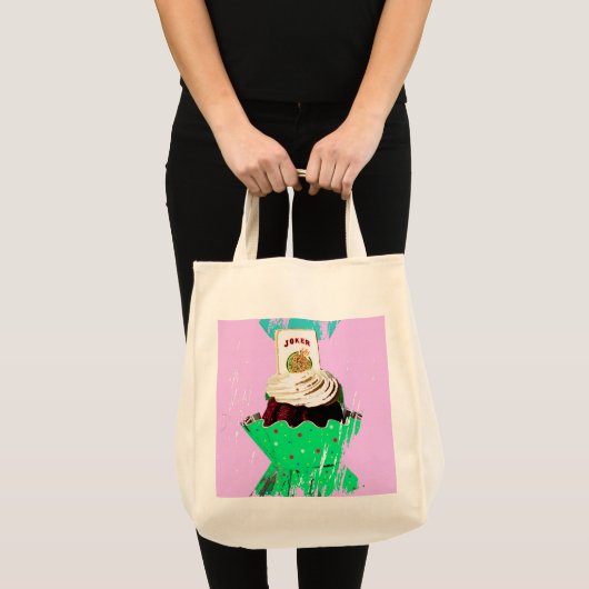 Mah Jongg Graphic Cupcake Canvas tas. Tote Bag (Voorkant (product))