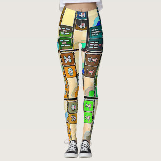 Mah Jongg Graphic Tegels Leggings