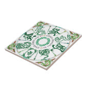 Mah Jongg Green Dragon Tile Tegeltje (Zijkant)