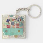 Mah Jongg Green Table Sleutelhanger (Achterkant)