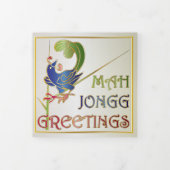 Mah Jongg Greetings Drieluik Kaart (Cover)