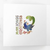 Mah Jongg Greetings Drieluik Kaart (Binnenzijde eerst)