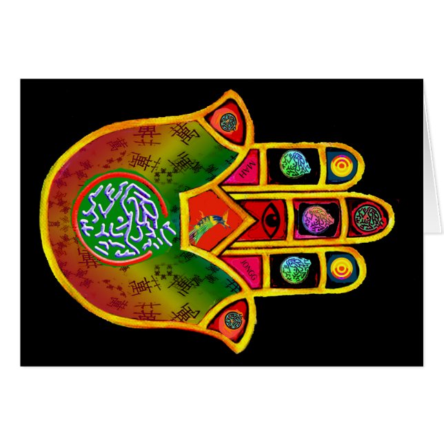 Mah Jongg Hamsa (Voorkant Horizontaal)