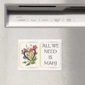 Mah Jongg Heart Magnet (In Situ (Lave-vaisselle))