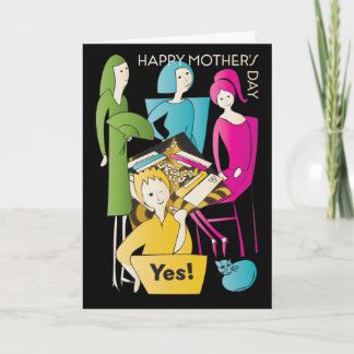 Mah Jongg Jaar Moeder Kaart