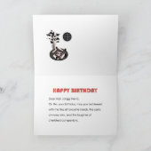 Mah Jongg Jeu Carte d'anniversaire personnalisée (Intérieur)