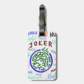 Mah Jongg Joker Bagagelabel (Achterkant verticaal)