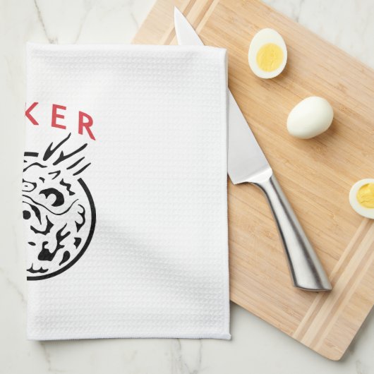 Mah Jongg Joker Kitchen Towel Theedoek (Quarter Fold)