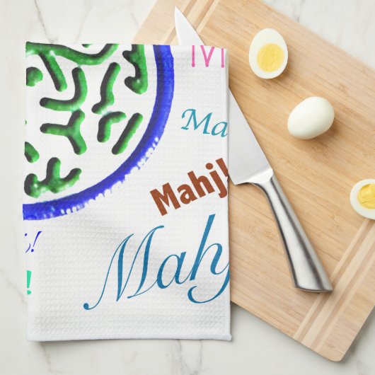 Mah Jongg Joker Towel Theedoek (Quarter Fold)