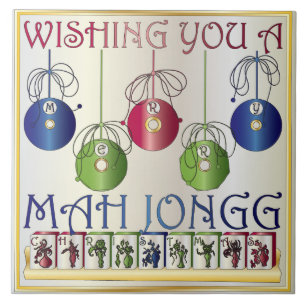 Mah Jongg-kerstBettors Tegeltje