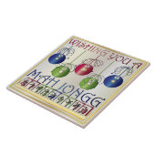 Mah Jongg-kerstBettors Tegeltje (Zijkant)