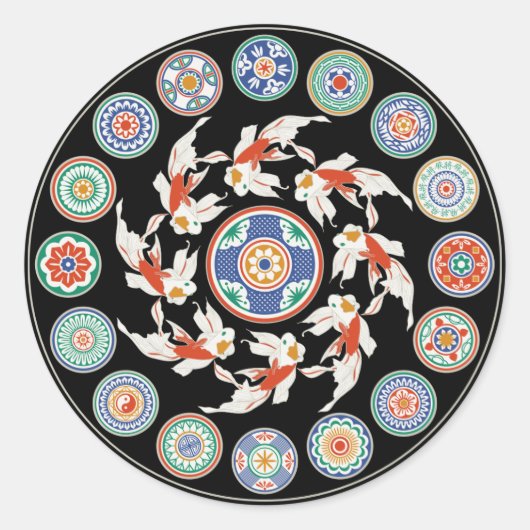 Mah Jongg Koi Stickers (Voorkant)