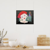 Mah Jongg Lady 01 Poster (Keuken)