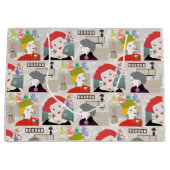 Mah Jongg Lady 03 Gift Bag Groot Cadeauzakje (Voorkant)