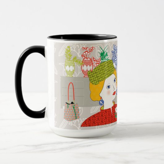 Mah Jongg Lady 03 Mug (Gauche)