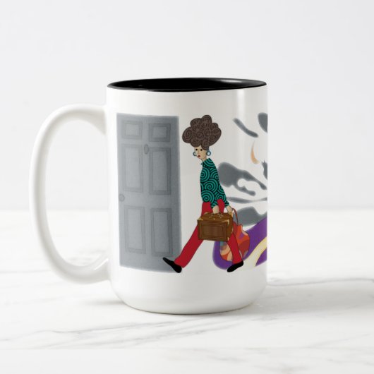 Mah Jongg Le Mahj Madame Mug (Gauche)