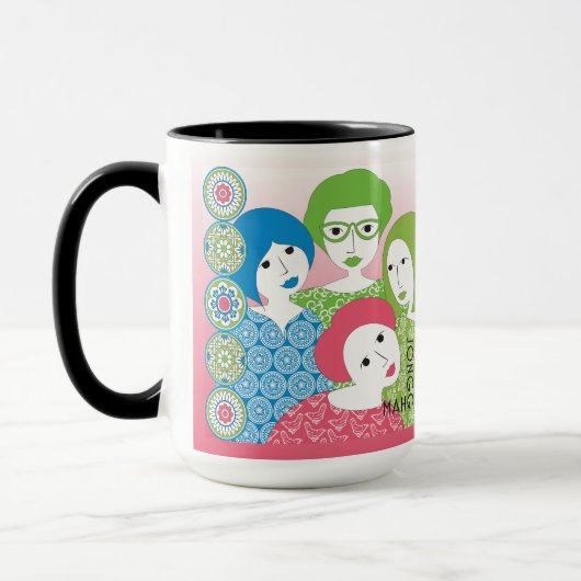 Mah Jongg Limerick Dog Mug (Gauche)