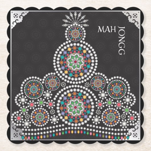 Mah Jongg Limerick Taj Onderzetter (Voorkant)