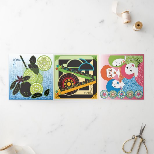 Mah Jongg Limericks 2 Triple Carte (Extérieur)