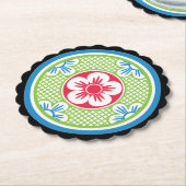 Mah Jongg Logo 2 Onderzetter (Gekanteld)