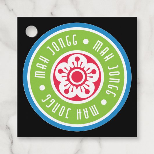 Mah Jongg Logo Label (Voorkant)