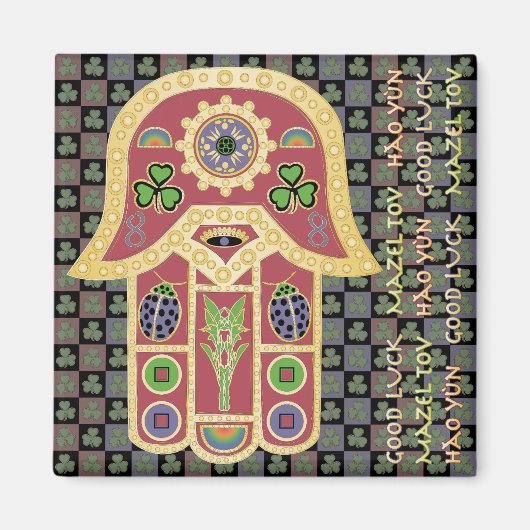 Mah Jongg Lucky Magnet (Devant)