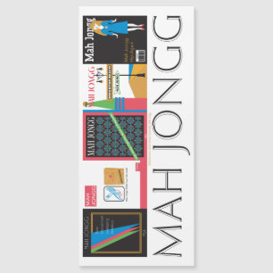 Mah Jongg Magazines Magnet Kaart