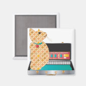 Mah Jongg Magnet de chat (Recto/Verso)