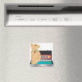 Mah Jongg Magnet de chat (In Situ (Lave-vaisselle))