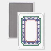 Mah Jongg Magnet de dragon blanc (Recto/Verso)