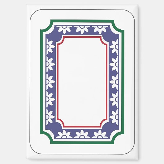 Mah Jongg Magnet de dragon blanc (Recto)