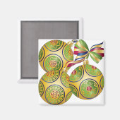 Mah Jongg - Magnet d'ornements (Recto/Verso)