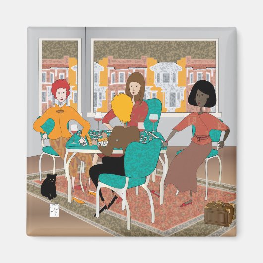 Mah Jongg Mahj Magnet de nuit (Devant)