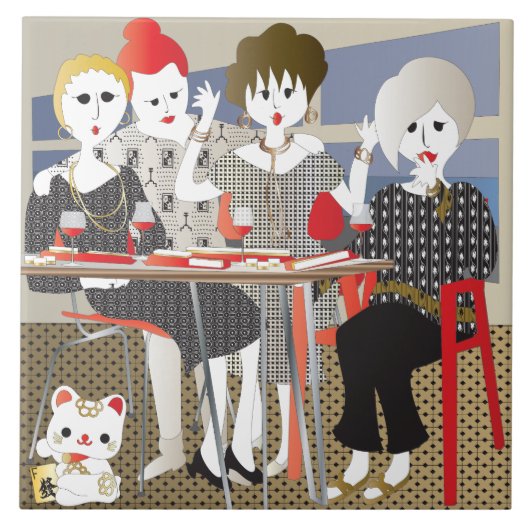 Mah Jongg MAHJ! Tegeltje (Voorkant)