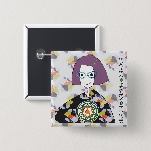 Mah Jongg Maven Button (Voorkant /achterkant)