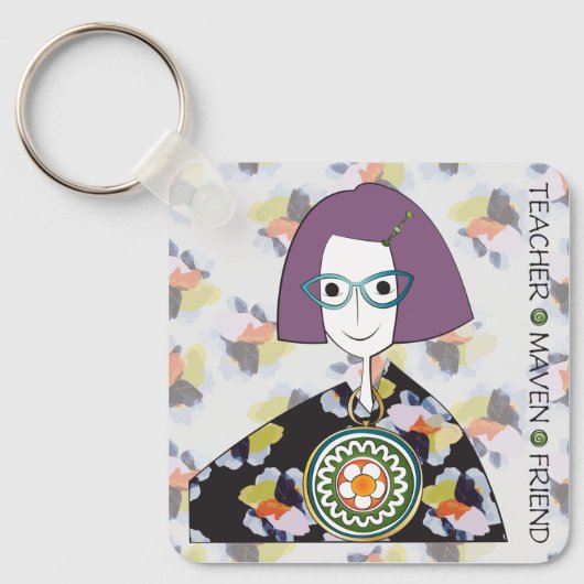 Mah Jongg Maven Sleutelhanger (Voorkant)