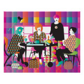 Mah Jongg Memphis Style Poster Perfect Poster (Voorkant)