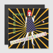 Mah Jongg Mic Drop Magnet Kaart (Voorkant / Achterkant)