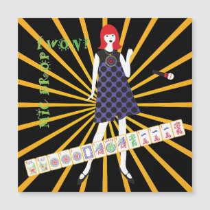 Mah Jongg Mic Drop Magnet Kaart