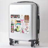 Mah Jongg Mix03 Vinyl Stickers (Koffer)