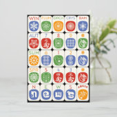 Mah Jongg Modern Flat Kaart (Staand voorkant)