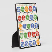 Mah Jongg Modern Plaque Fotoplaat (Zijkant)