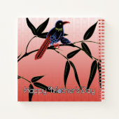 Mah Jongg Moederdag Vogelpapier Notitieboek (Achterkant)