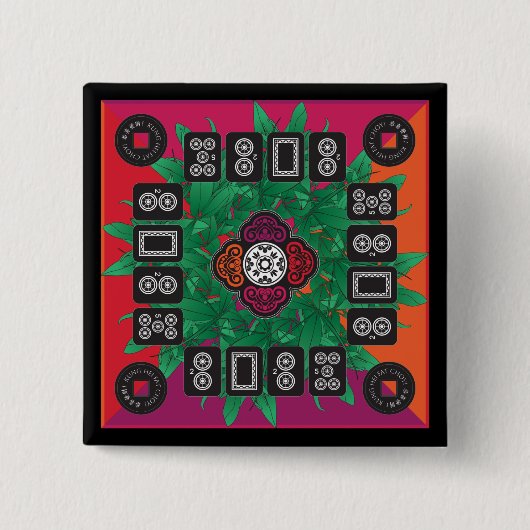 Mah Jongg Money Tree 2025 Button (Voorkant)
