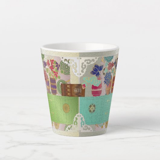 Mah Jongg Mug de table verte (Devant)